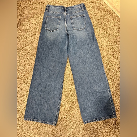 NWOT- Zenana Outfitters Blue Achilles Ultra Rise Flare Wide-Leg Jeans - Picture 5 of 8